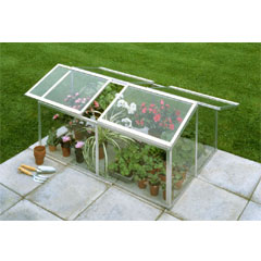Halls Aluminium Jumbo Cold Frame - W4ft x D3ft - Toughened Glass