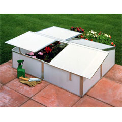 Halls Aluminium Cold Frame - W4ft x D3ft - Polypropylene Glazing