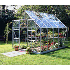 Halls Magnum Aluminium Frame Greenhouses - Long Pane Toughened Glass