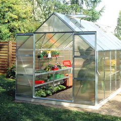 Halls Magnum Aluminium Frame Greenhouses -Polycarbonate Glass