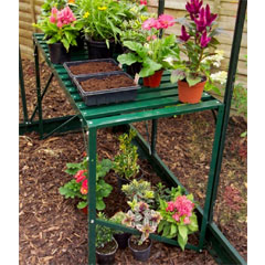Halls 1 Tier Greenhouse Staging - Green - 4ft