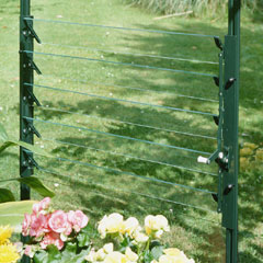 Halls Green Frame Louvre Windows - Toughened Glass