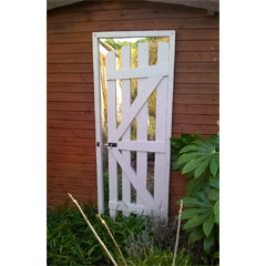 Parallax Gate Ajar Garden Mirror - 187cm High