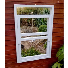 Parallax Sash Window Garden Mirror