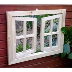 Parallax Double Door Garden Mirror