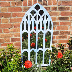 Parallax Gothic Trellis Garden Mirror - H0.97m