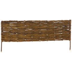 1m Terra Willow Hurdle Lawn Edging - Woven Design - H30cm