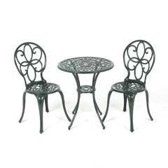 Ellister Stamford 2 Seater Bistro Set - Dark Green