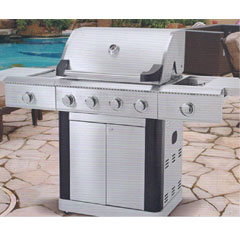 Lifestyle Stainless Steel St Lucia Gas Grill 4 plus 2 Burner