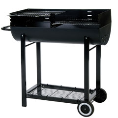 Lifestyle Half Barrel Charcoal BBQ