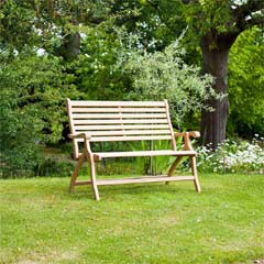 Alexander Rose 2 Seater Folding Bench