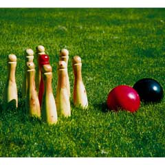 Garden Games - Wooden Skittles Garden Game Set