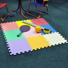 Garden Games - 9 Piece Multi Coloured Play Mat Set.