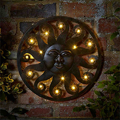 Smart Garden Celestial Sun LED Wall Art - 12 LED