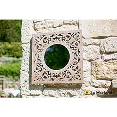 La Hacienda Square Metal Garden Mirror