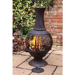 Gardeco Opera Cast Iron Chiminea - 87cm Height