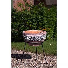 Gardeco Hidalgo Clay Fire Bowl - 35cm Diameter