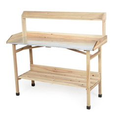 Terra Potting Table - With Top Shelf